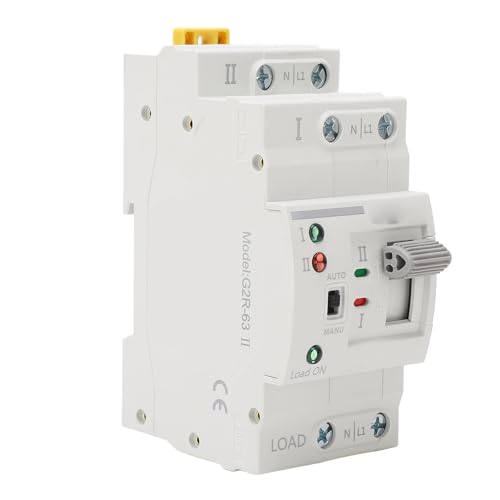 Übertragungsschalter, 2p 25a Dual Power Automatic Transfer Switch Schnellreaktion Kompakt ATS -Umschaltschalter für Stromsystem (220 VAC) von Ticfox