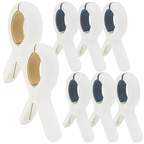 8 Stück Wäscheklammern Große Handtuchklammern für Strandliegen, Klammern für Strandtuch, Winddicht Strandtuch Clips Starke Towel Clips für Strandliegen, Sonnenliegen, Liegestühle, Wäscheleine von TiciKim