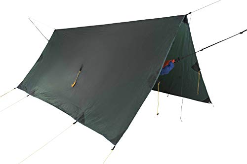 Ticket to the Moon Fullmoon Tarp - Fair Trade & handgefertigtes, ultraleichtes PRO Hängemattentarp - Schutz vor Regen/Sonne/Wind, wasserdicht bis 2000mm, Diag.: 4,28m, 588g, Aufbau < 1min. von Ticket to the Moon