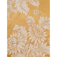 stoffmuster 10cm X - Seltener Antiker Inlettstoff Dijon Gelb Chrysanthemen Blumen Baumwolle 1930Er Jahre Historisch Rec-Da-Amarillo-004 von TickingDepot