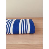 Stoffmuster 10cm X - Schöner Blau Weiß Gestreifter Antik Inlett Stoff 1940S Weicher Baumwolltwill Rec-Ra-Azul-006 von TickingDepot