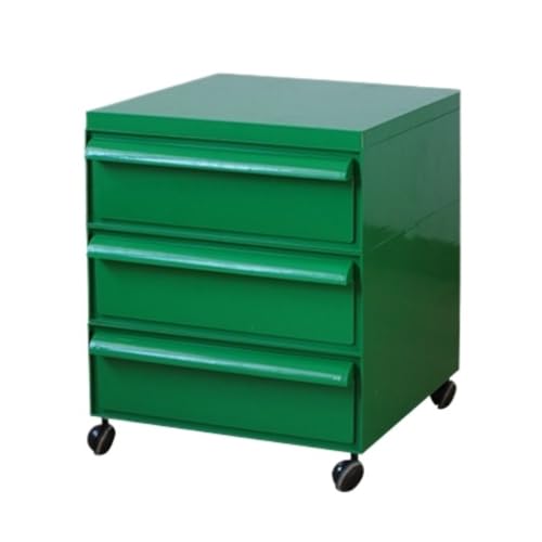 TidTop Schubladenschrank Einfacher Nachttisch, Mittelalterlicher Schubladenschrank, Mobiler Wagen, Schlafzimmerschrank, Wohnschrank Schubladen Schrank (Color : Green, Size : A) von TidTop