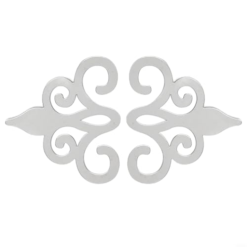 10 Stück Acryl-Wandaufkleber für Hausdekoration, für Wohnzimmer und Schlafzimmer, Hintergrundwände (Silber) von Tidevib