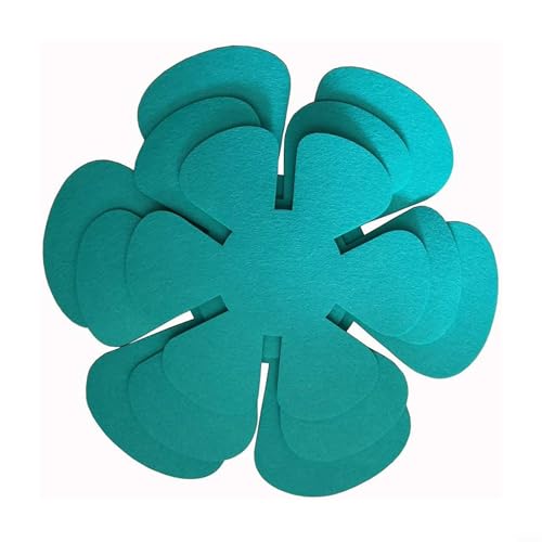 12 x Topfschutz-Pads aus kratzfestem Filz zum sicheren Stapeln von Kochgeschirr in Ihrer Küche (Seeblau) von Tidevib