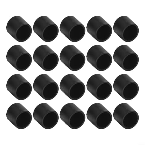 20 Stück Möbelbeine aus Gummi zur Vermeidung von Bodenkratzern und Geräuschdämpfung für Tische und Stühle mit Anti-Rutsch-Eigenschaften (12 mm) von Tidevib