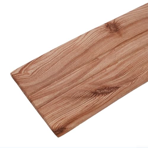 3 Meter schützender Sockelleisten aus Schaumstoff mit abziehbarer Rückseite, dekorative Wand-Taillenleiste, absorbiert und verhindert Wandschäden (helle Holzmaserung) von Tidevib