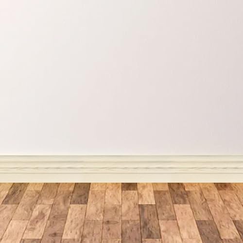 3 Meter schützender Sockelleisten aus Schaumstoff mit abziehbarer Rückseite, dekorative Wand-Taillenleiste, absorbiert und verhindert Wandschäden (rote Maserung) von Tidevib