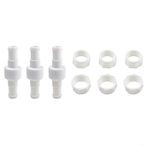 3 Stück Schlauchwirbel D20 und Schlauchmutter D15 Kit kompatibel mit 180 für 280 380 480 Poolreiniger für Zulaufschlauchanschluss mit Kugellager Drehgelenk von Tidevib