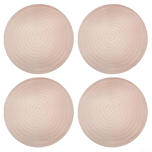 4 elegante runde Tischsets, hitzebeständig und leicht zu reinigen, für Esstische in Häusern und Cafés () von Tidevib