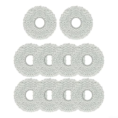 4 oder 10 Stück Wischtücher für Kärcher RCV 5 Plus Wischroboter, einfach zu ersetzen (10 Stück) von Tidevib