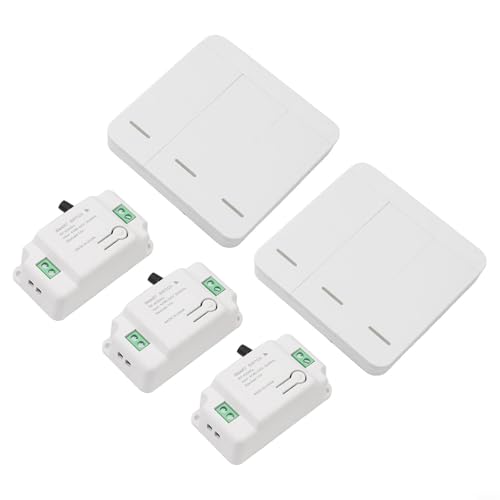 433 MHz RF Wireless Lichtschaltersystem mit drei Empfängern für bequeme Lichtsteuerung zu Hause 433 MHz RF Wireless Lichtschaltersystem mit drei Empfängern für bequeme Lichtsteuerung zu Hause von Tidevib