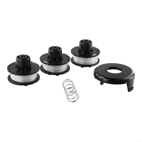 9 m Trimmerfadenspulen mit Deckel und Feder für 25,4 cm Kantenschneider, passend für verschiedene Modelle für optimale Leistung 9 m Trimmerfadenspulen mit Deckel und Feder für 25,4 cm Kantenschneider, passend für verschiedene Modelle für optimale Leistung von Tidevib