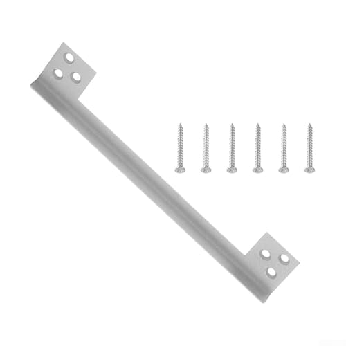 Ästhetisch ansprechendes Silber-Finish auf diesem starken Türriegelschutz bietet zuverlässigen Schutz (17,8 cm) von Tidevib