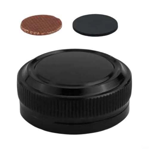 Baitcast-Spulen-Spannknopfkappe für Japan-Version, Angelrollen-Zubehör mit gerändeltem Gewinde-Design für reibungslose Bremseinstellung (schwarz) von Tidevib