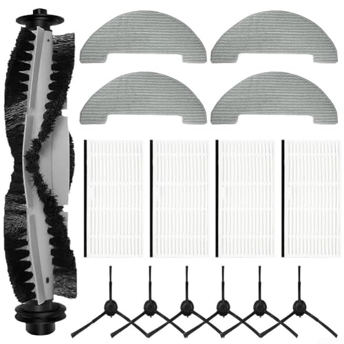 Bürstenfilter Wischmopp Ersatzset für XIEBro HR101 Roboterstaubsauger mit 1 Hauptbürste, 6 Seitenbürsten, 4 Filtern, 4 Wischpads Bürstenfilter Wischmopp Ersatzset für XIEBro HR101 Roboterstaubsauger mit 1 Hauptbürste, 6 Seitenbürsten, 4 Filtern, 4 Wischpads von Tidevib