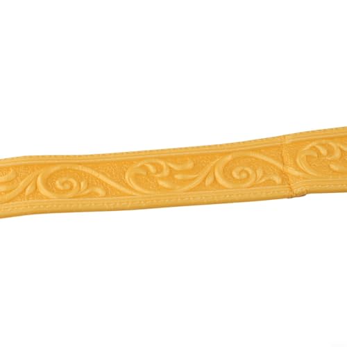 DIY 3D Schaumstoff Sockelleisten Aufkleber Bordüre Wasserdicht für Wand, Türrahmen, Treppenhäuser und Eckdekoration (Gold) von Tidevib