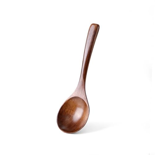Diverse Uses Long Handle Wooden Spoon, Essential Kitchen Tool for Meal Preparation and Service (Phoebe 20 * 6) von Tidevib