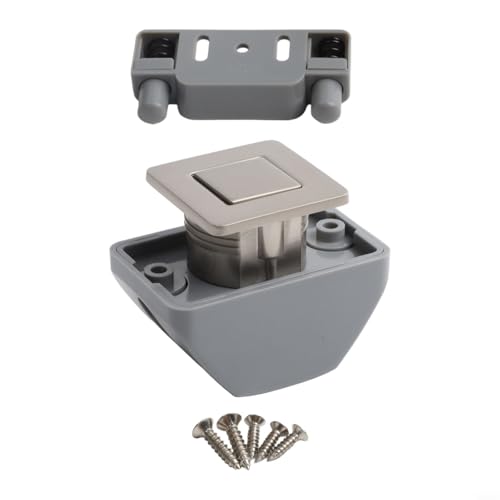 Druckknopf-Verriegelung Zinklegierung für Wohnmobil und Wohnmobil Wohnwagen Schranktüren mit Schloss und Grifffunktion geeignet für RV-Möbelriegel von Tidevib