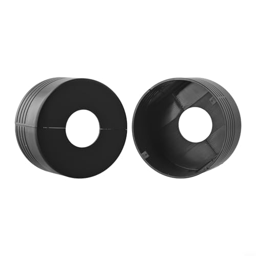 Duschkopf-Rohr-Abschirmung, verstellbares Design, passend für verschiedene Wasserhahnhöhen und Stile (schwarz) von Tidevib