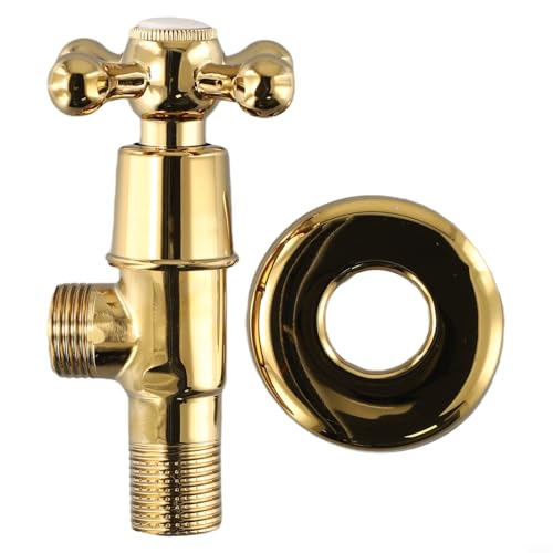 Eckventil aus Messing für WC Wasserstop geeignet für Bad Küche Balkon Waschwanne Mop Pool und Garten mit Konstruktion Eckventil aus Messing für WC Wasserstop geeignet für Bad Küche Balkon Waschwanne Mop Pool und Garten mit Konstruktion von Tidevib