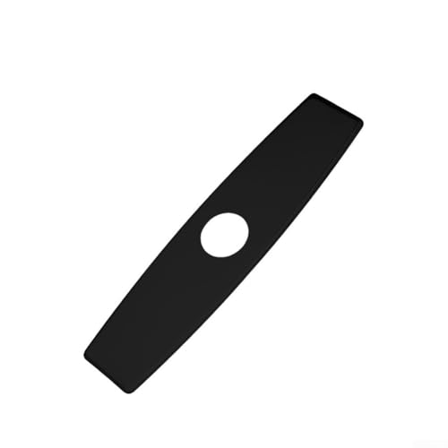 Edelstahl-Deckplatte für Waschbeckenarmaturen deckt ungenutzte Löcher effektiv ab (schwarz) von Tidevib