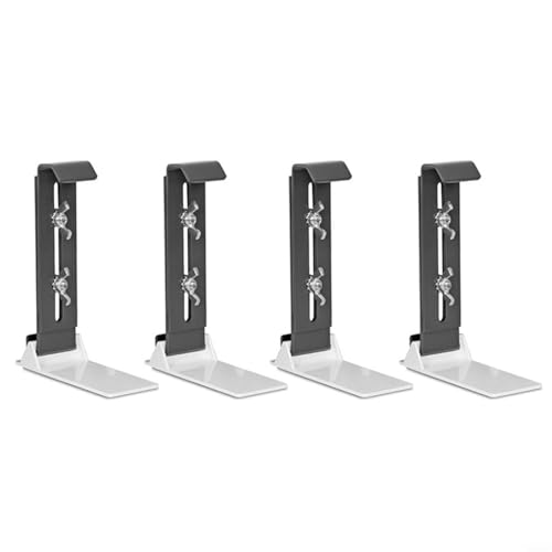 Edelstahl Fensterbank Blumenkasten Halterung Einstellbar Balkon Blumentopf Befestigung Träger Rack Ohne Bohren Installation Wetterbeständig Höhe Flexibilität Einfache Einrichtung 4 Stück von Tidevib