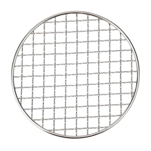 Edelstahl-Grillwerkzeug zum Grillen, mit gekreuztem Drahtgeflecht für bessere Unterstützung von Lebensmitteln (150 mm) von Tidevib