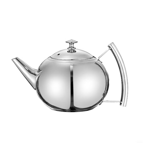 Edelstahl-Teekanne mit ergonomischem Griff und leicht zu reinigendem Design (1,0 l) von Tidevib