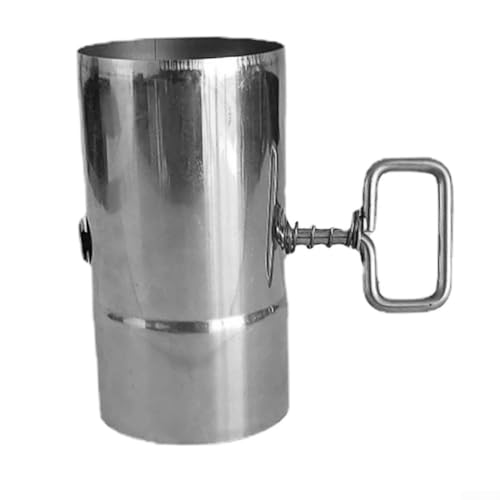 Effiziente Rauchabsaugung mit Edelstahl-Campingkocher Verlängerungsrohr und Dämpfer (60 x 110 mm) von Tidevib