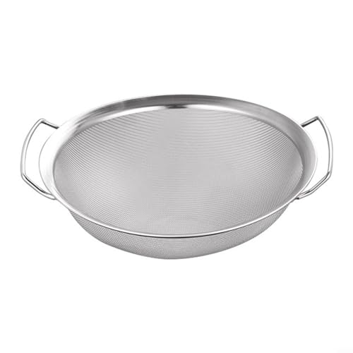 Effizientes Design Edelstahl-Siebkorb mit Doppelgriffen für die Küche (16 cm) von Tidevib