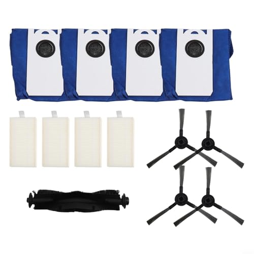 Ersatz-Bürstenfilter-Staubbeutel-Set für bObsweep für Dustin Roboter-Staubsauger (B) von Tidevib