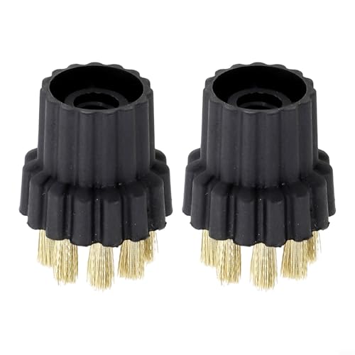 Ersatz-Bürstenkopf-Set aus Messing für Dampfreiniger, 2 Teile für Dampfreiniger zum Entfernen von hartnäckigem Schmutz von Grills und Öfen Ersatz-Bürstenkopf-Set aus Messing für Dampfreiniger, 2 Teile für Dampfreiniger zum Entfernen von hartnäckigem Schmutz von Grills und Öfen von Tidevib