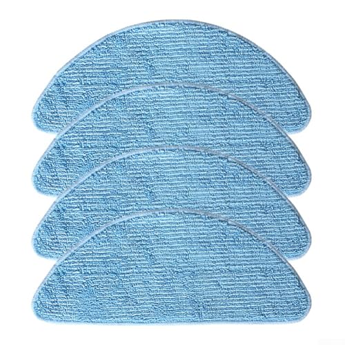 Ersatz-Mopp-Tuch-Set für bObsweep PetHair für Slam Staubsauger, 410 Stück Mikrofaser-Wischlappen für effektive Bodenreinigung (4 Stück) von Tidevib