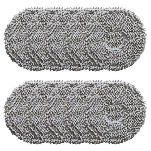 Ersatz-Mopptücher für Eureka J15 Pro und für Ultra, Mikrofaser-Wischlappen kompatibel mit Staubsaugern, kommt in 4 oder 10 Stück für Bodenpflege (10 Stück, grau) von Tidevib