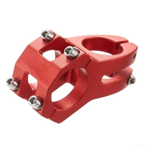 Fahrradvorbau für 31 8 mm für Lenker, 28 6 mm für Gabel, Aluminiumlegierung, perfekt für Mountainbiken (rot) von Tidevib