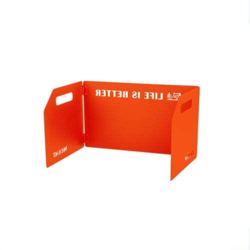 Faltbare Gasherd-Windschutzscheibe, Stahlmaterial, tragbar und winddicht, für Kochen im Freien, Stabilität auf Campingausflügen und Wandern (schwarz) von Tidevib