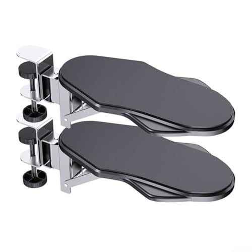 Faltbare Schwenkarmhalterung für den Schreibtisch, stanzfrei montiert mit Polsterung zur Verbesserung des Armkomforts bei Aufgaben (Basic) von Tidevib