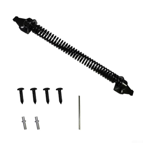 Federscharnier Torschließer und Türriegel für Garten und für Zauntüren, aus Kohlenstoffstahl für zuverlässigen Einsatz im Innen- und Außenbereich von Tidevib