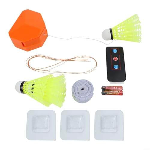 Ferngesteuertes Badminton-Trainer-Set mit einfacher Einrichtung und Materialien für Kinder (6 Bälle) von Tidevib