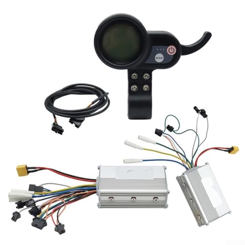 Für JP Elektroroller Ersatz Controller Meter Kit 48V 52V 60V 25A, inklusive 2 Controller und 1 Meter (48V 25A Set) von Tidevib