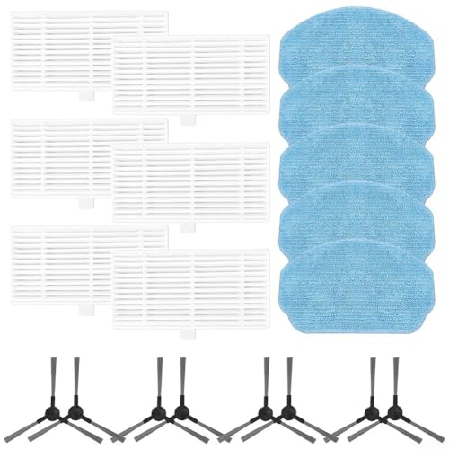 Für Kilg für G20 Roboterstaubsauger kompatibler Wischmopp für Pads Filter Seitenbürsten Ersatz für zuverlässiges Schmutzfangen und einfachen Austausch von Vakuumkomponenten (B) von Tidevib