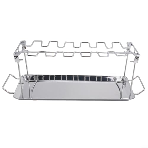 Grillständer für Hähnchenschenkel für Trommelstockhalter aus Edelstahl mit einfachen Reinigungsfunktionen (2) von Tidevib
