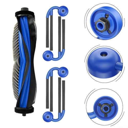 Hauptrollenbürste und Seitenbürsten-Set für Ecovacs für Deebot X9 Pro und Omni X9 Pro Roboter-Staubsauger erleichtert eine gründliche Reinigung auf Hartholz-, Teppich- und Fliesenböden von Tidevib