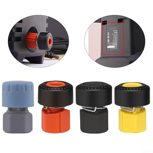 Hochdruckreiniger-Adapter-Set M22, Schnellverbindungswerkzeuge für verbesserte Reinigungseffizienz (rot) von Tidevib