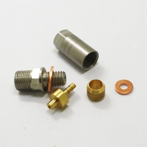 Hydraulisches Fahrrad-Bremsschlauchmutter-Armaturen-Set für HOPE TECH3 V4 E4 X2 Fahrradmodelle aus Kupfer und Edelstahl-Rohrverbindern (geschlossen) von Tidevib