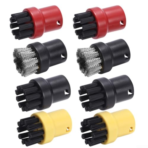 Kombination aus Nylon und Edelstahl Bürstendüsen für Kärcher SC1 SC2 SC3 SC4 SC5 SC7 Dampfreiniger, perfekt für hartnäckige Schmutzentfernung von Tidevib