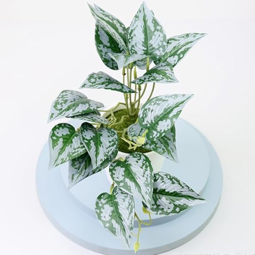 Künstliche Bonsai-Topfpflanzen für Heim- und Bürodekoration, Kunststoffmaterialsimulation mit detaillierter und lebensechter Handwerkskunst (H) von Tidevib