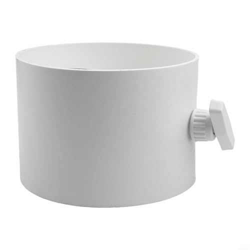 Luftmengenregelventil aus Kunststoff mit manueller Rundschaltung und Rückschlagventil für Klimaanlagen (200mm) von Tidevib