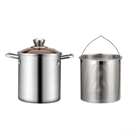 Mehrzweck-Bratentopf aus Edelstahl mit Griffen und Korb für köstliches Kochen zu Hause Mehrzweck-Bratentopf aus Edelstahl mit Griffen und Korb für köstliches Kochen zu Hause von Tidevib