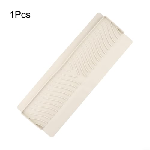Mehrzweck-Silikon-Spritzschutz, effektive Lösung zur Reduzierung von Wasserspritzern (Beige) von Tidevib